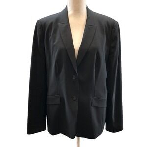 Hugo Boss Julea Blazer Jacket Womens 12 Black Business Old Money Career Teacher